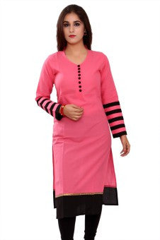 AURELIA PINK 3/4th SLEEVES KURTI