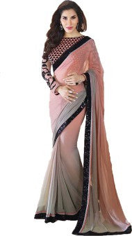 SOPHIE BEIGE CHIFFON SAREE